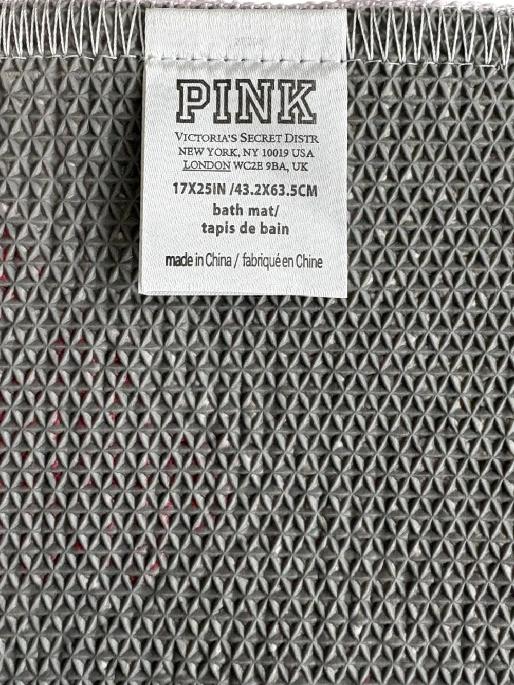 Pink Logo Bath Mat